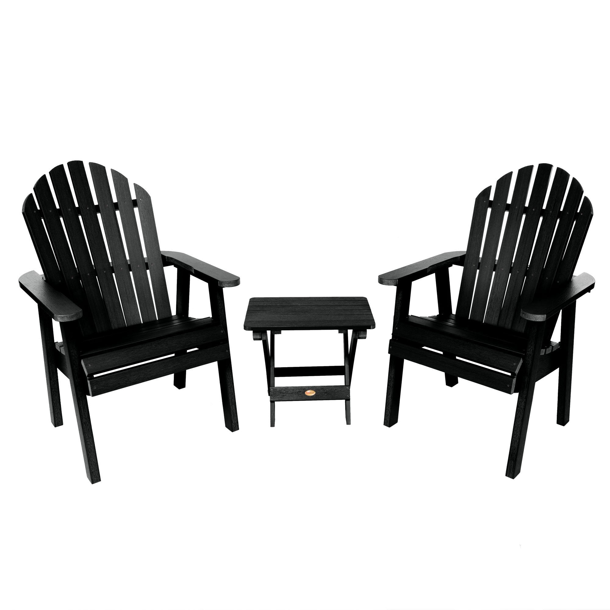 2 Hamilton Deck Chairs with Folding Side Table