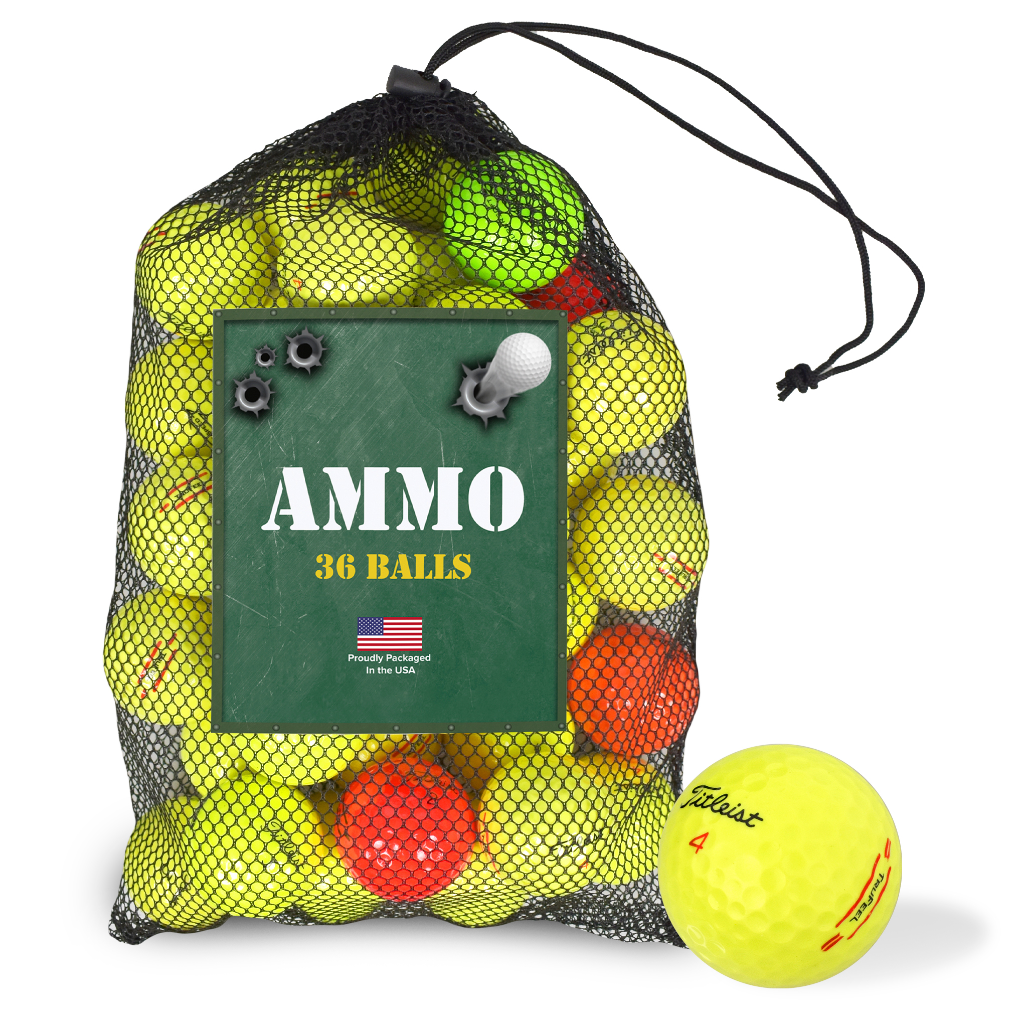 AAAA Mix Near Mint Recycled Used Golf Balls [36-Ball] Assorted Colors