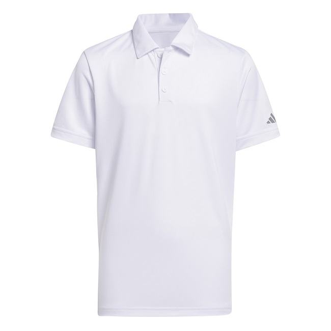 Adidas Golf Juniors Performance Polo White Medium