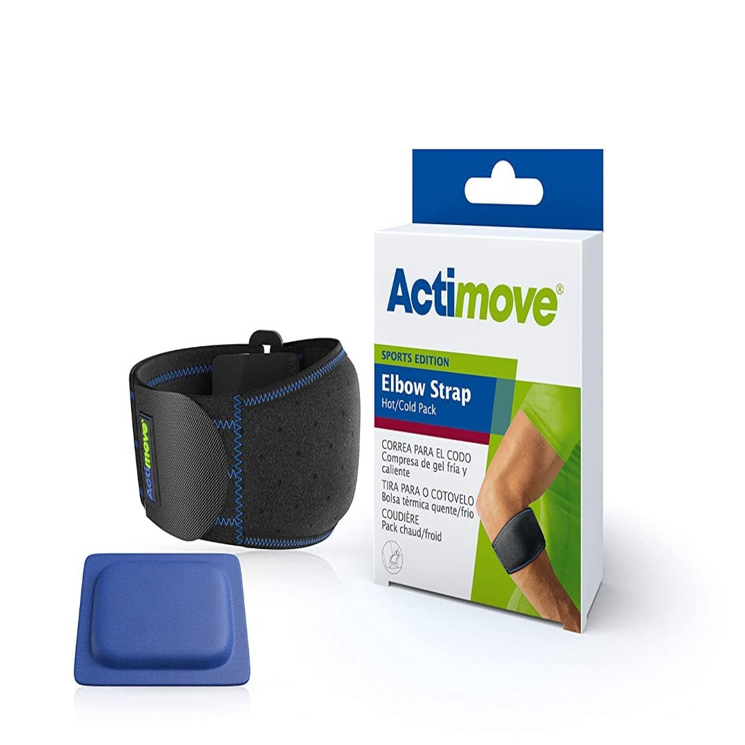 Actimove Elbow Strap Hot/Cold Pack Universal - Golfers Elbow Pain Relief