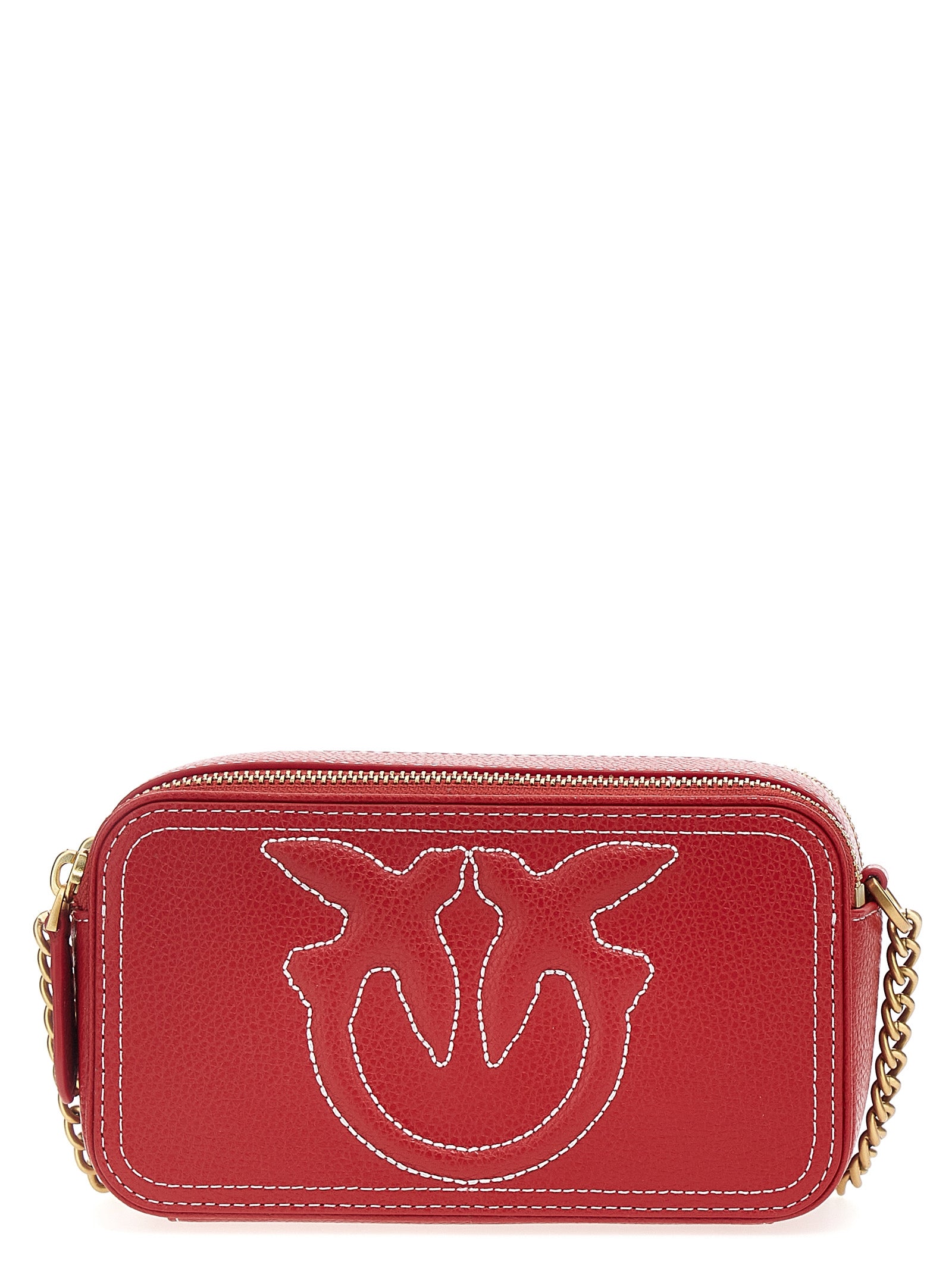 Pinko-Carrie Camera Case Borse A Tracolla Rosso-Donna